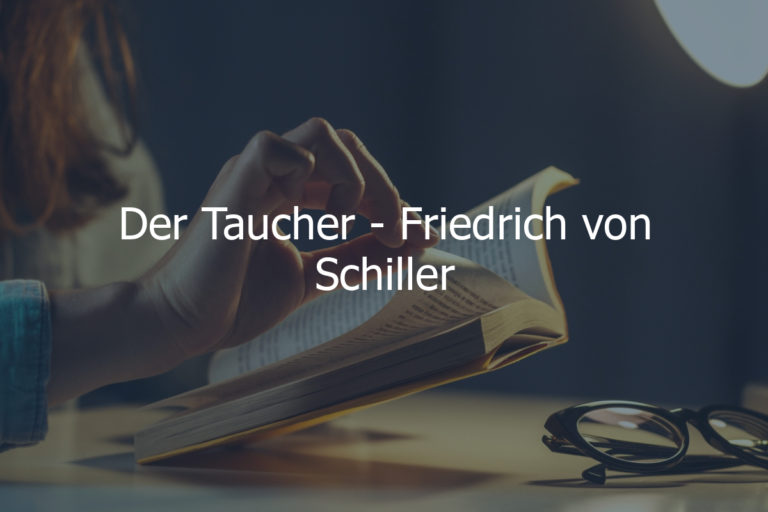 Der Taucher – Friedrich von Schiller